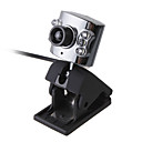 Webcam de 1,3 megapíxeles + 6 de visión nocturna llevó (plata)