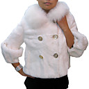 Dreiviertel-Ärmel echten Fuchs Pelzkragen / Pelz Kaninchen Pelzjacke Frauen Pijacke mehr Farben (0107al006-0736)