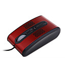 PC Optical Mouse - Chinese Red with Print - 3btn Mouse - Seven Color Flashing Light - Wired - USB (SMQ3801)