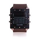 Silikon-Band LED Fashion Armbanduhr - Schwarz (1 * CR2016)