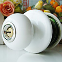 High Quality Ceramic Door Knob with Lock (Porcelain Door Knob) (0768-W07-SST)