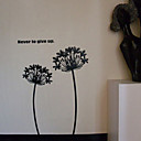 Flower Wall Sticker (Flower and words) (0586 -20745230)