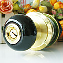 High Quality Ceramic Door Knob with Lock (Porcelain Door Knob) (0768-W10-SB)