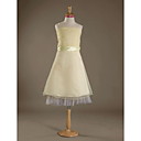 NOA - Vestido de Damita de honor de Organza y Satén