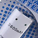 batterie rechargeable (3600mAh) pour wii / manette wii u à distance