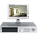4-CH MJPEG 10.4" LCD PTZ RS-485 USB HDD DVR 22164M