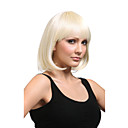 freeshiping capless curto sintéticos de alta qualidade com aspecto natural luz peruca loira bob (0.479-11,18-ms215)