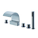 Badewanne Armaturen  /  Zwei Griffe  /  Wasserfall - IRONDEQUOIT