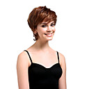 Capless Short High Quality Synthetic Natural Look Shiny Chocolate  Hair Wig FD046C-0479-1112-28