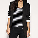Long Sleeves Lapel Longline Women's Jackets(0102bc005-0497)