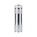 1-mode 9-led torcia elettrica (3xaaa/3x10440, argento)