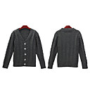 Nichole Richie lã longa sleeveles cardigans mulheres decote V's (1001bc023-0751)