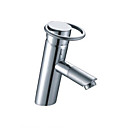 contemporaine robinet d'évier en laiton de bain - fini chrome