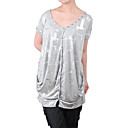 kurze Ärmel t Langleine lose Frauen-Shirts (4201bc027-0736)