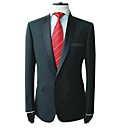 Een button midden-vented shawl revers wol bruidegom wear / smoking / heren pak jas en broek