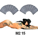 50 Pcs Sterilized Size 15 Double Stack Magnum (M2) Tattoo Needles