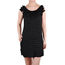Hot Stripes Sleeveless Frills Women's Dresses (1801BD020-0736)