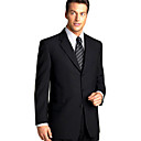 Single-Breasted 3 Button Side-vented Notch Lapel Wool Groom Wear/ Tuxedo/ Men's Suit Jacket and Pants(PMBZXZ0008)