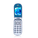 V3 Dual Card Dual Band Breathing light Ultra Thin Flip Cell Phone Blue (2GB TF Card)