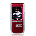 N9a Quad Band Dual Card Bluetooth FM Mental Cover Slide Cell Phone Red (2GB TF Card and Leather Case)