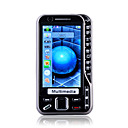 N93 Quad Band Dual Card Dual Camera JAVA Bluetooth TV 3.0 Inch Mental Cover Cell Phone Black (2GB TF Card)(SZ00510323)