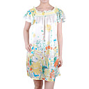 100% Silk Cute Printed Doll Women's Dresses(1802BD012-0736)