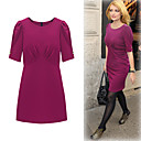 Fashion Idols Style / Half Sleeves Pleated Dress / Women's Dresses (FF-1801BE004-0857)