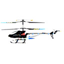 3CH RC Helicopter With LED Light Airplane Radio Remote Control Helicopters Toy(Black)(YX02658K)