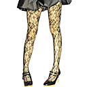 Perspective Grid Black Flowers Hosiery / Women's Hosiery (FF-BE005-0736)