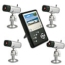 USB 2.0 Portable 2.4GHz 4 Channel Wireless LCD Monitor Receiver, 4Ch Auto Switching 2.4GHz 1/3 Inch Sharp Picture Display