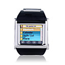 W600 Tri Band Stainless Steel Bluetooth Mp3 / Mp4 Player Wrist Watch Cell Phone Silver(2GB TF Card)