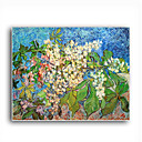 Stretched Canvas Handmade Blossoming Chestnut Branches,c.1890 Painting by Vincent Van Gogh 0192-YCF103178
