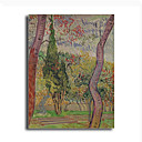 Stretched Canvas Handmade The Park at the Saint-Paul Hospital c.1889 Painting by Vincent Van Gogh  0192-YCF103221