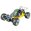 01h05 gaz 26cc e alimenté buggy tout-terrain noir et jaune (tpgb-0551c)