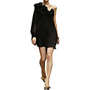 estilo de la pista vestido / arco de un solo hombro perspectiva decoraciones manga larga / vestidos de mujer (ff-1802bf004-0811)
