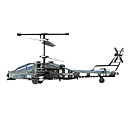 Syma 3-channel CH Electric Apache Ready to Fly Helicopter w/ LED Lights & Lipo Battery (S009)