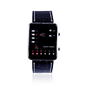 Fashion PU Leather Band Wrist Watch with  14-LED (Battery include)