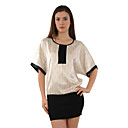 Wool Splicing Dot Patterns Dresses / Women's Dresses (1801BD030-0736)