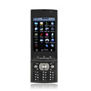 V903 de doble tarjeta de cuádruple banda tv wifi java pantalla táctil teléfono celular negro (tarjeta de 2GB TF) (sz09890024)