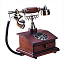 borracha telefone antigo de madeira (0666 m-15a)