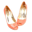 Top Quality Patent Leather Upper High Heels Peep-toes With Special Occasion Shoe/ Fashion Shoe (0985-K025)