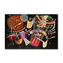 Stretched Handmade Kandinsky Comp-10 1939 Duesseldorf oil on canvas by Wassily Kandinsky (0192-YCF102958)