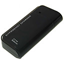 emergencia portátil cargador de batería con cable usb para ipod / iphone (negro)