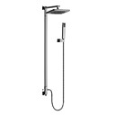 Contemporary Shower Faucet with 8 inch Shower Head + Hand Shower