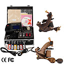Damascus Hand-made 2 Tattoo Machines Kit with Superior LED Power Supply+ Free Adaptor