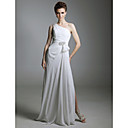 Chiffon Sheath/ Column One Shoulder Floor-length Evening Dress inspired by Grammy