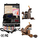 Damascus Hand-made 2 Tattoo Machines Kit with Superior LED Power Supply