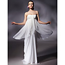 Chiffon Sheath/Column Strapless Floor-length Evening Dress inspired by Luciana Damon at Oscar