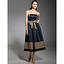 Stretch Satin A-line Tea-length Cocktail Dress inspired by Sarah Jessica Parker in Sex and the City