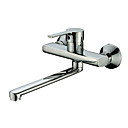 Contemporary Solid Brass Kitchen Faucet (Wall Mount)